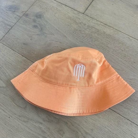 Orange Bucket Hat with Logo - Picture 3 of 4
